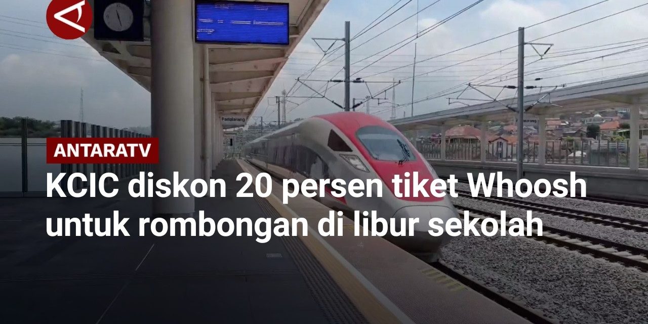 Diskon Tiket Whoosh Khusus Untuk Penumpang Rombongan